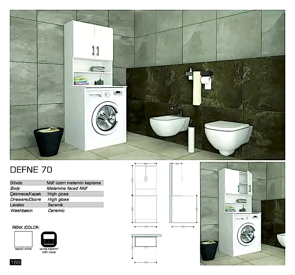 classic defne banyo mobilyasi