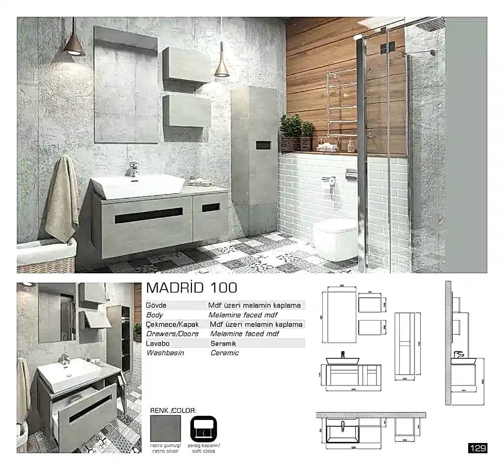 lux madrid banyo mobilyası
