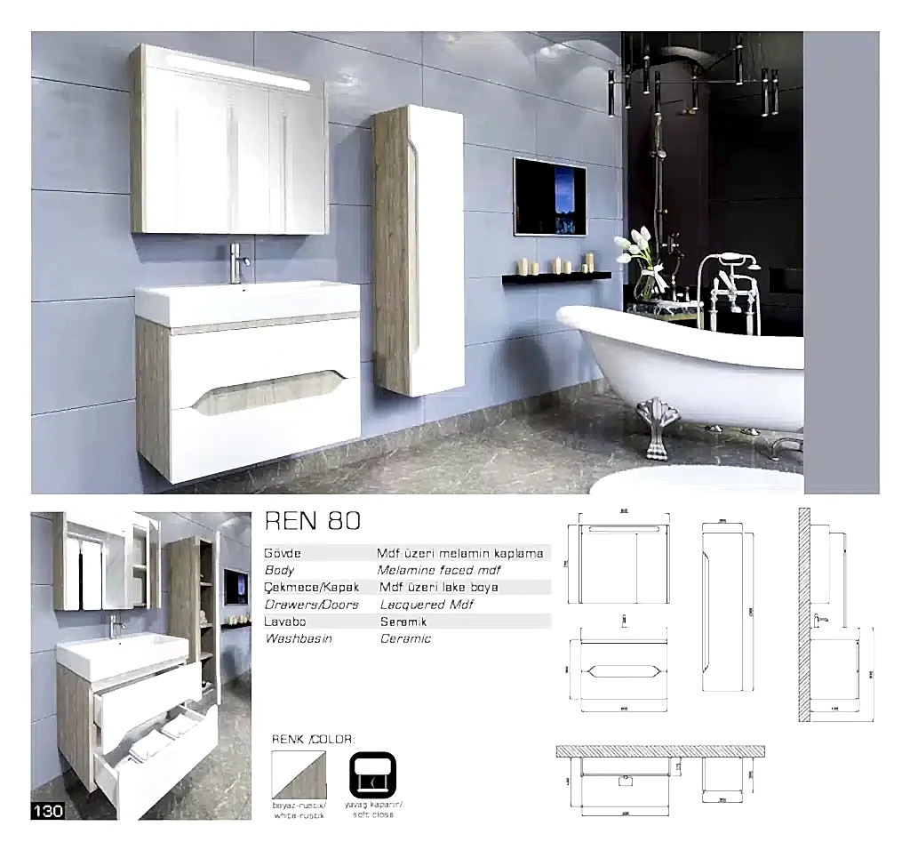 lux ren banyo mobilyasi