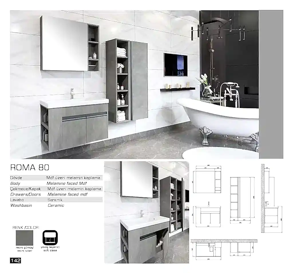 lux roma banyo mobilyasi