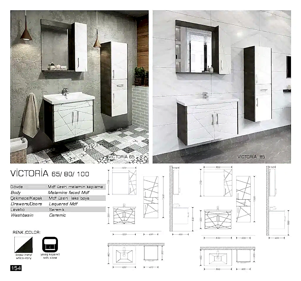 lux victoria banyo mobilyasi