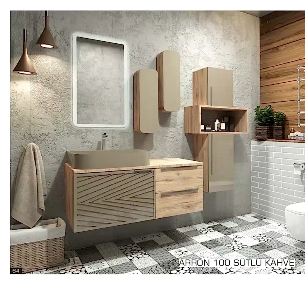 premium arron sutlu kahve banyo