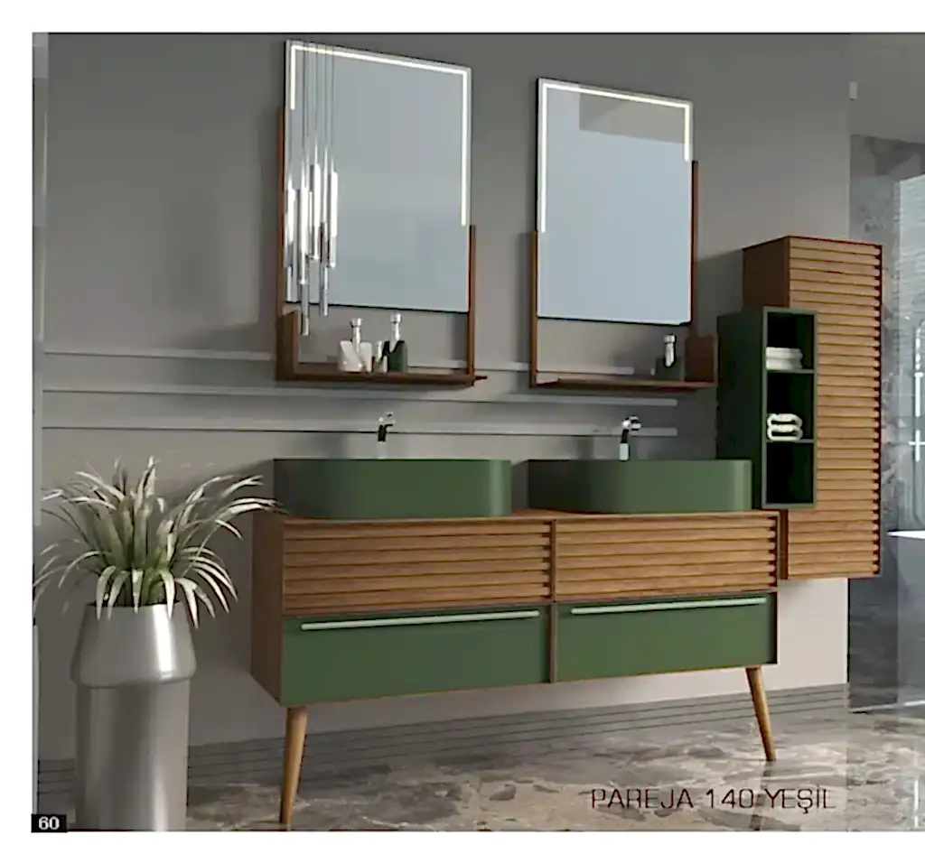 premium pareja yesil banyo